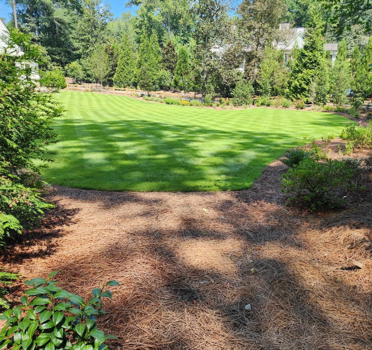 Weekly lawn and landscape maintenance service